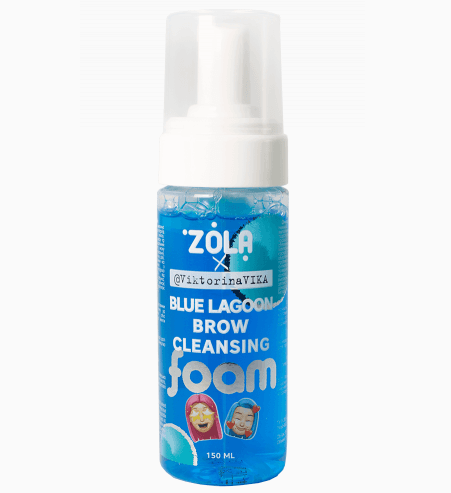 Espuma de Limpeza de Sobrancelhas Azul Blue Lagoon 150ml- Zola