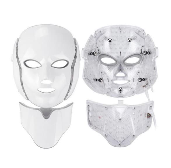 LED-Gesichts- und Halsmaske 7 Farben Phototherapie