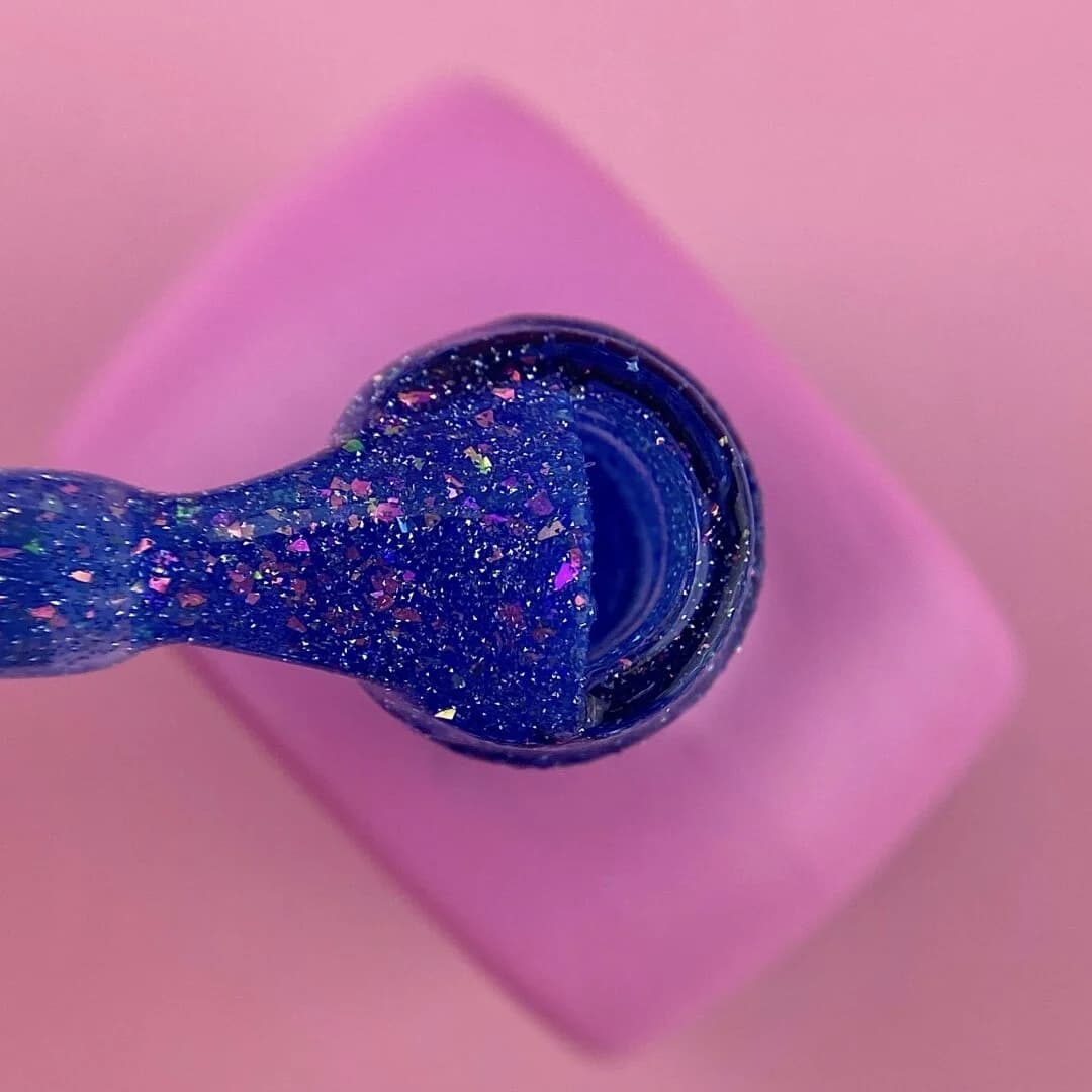 Lurex Base Nr. 7 – Reflektierende Camouflage-Basis in Hellblau mit Glitter – 13 ml LUNAmoon - 4