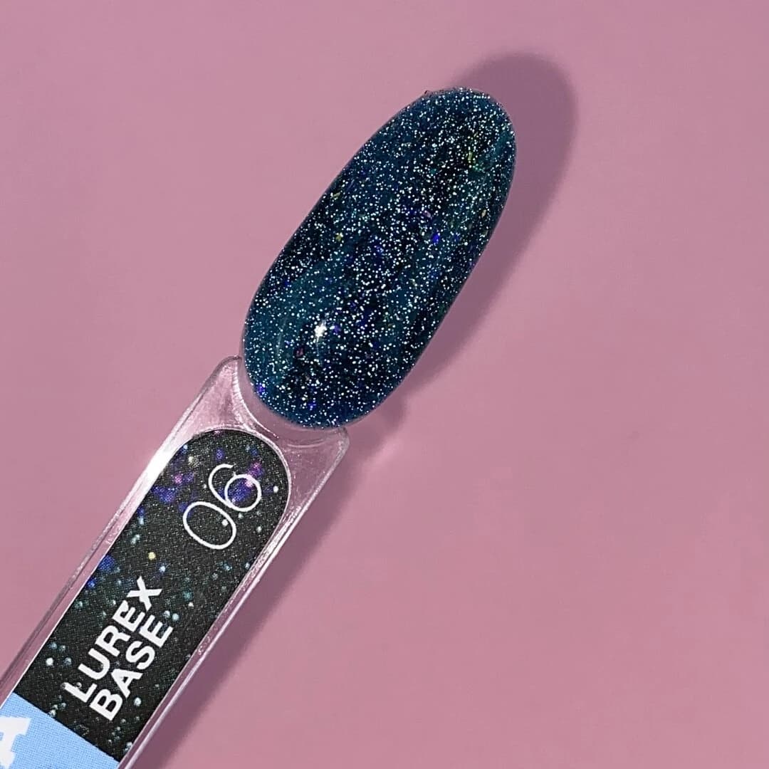 Lurex Base Nº6 – Base Reflectante Negro-Verde Glitter – 13 ml LUNAmoon - 3