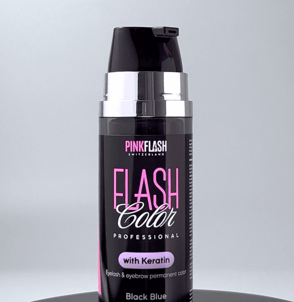 Pink Flash 2 em 1 – Coloração Queratina Black + Oxidante Pestanas e Sobrancelhas