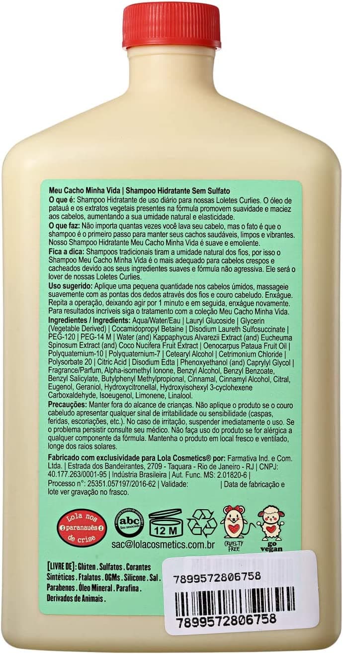Shampoo Meu Cacho Minha Vida 500ml Lola Cosmetics - 2