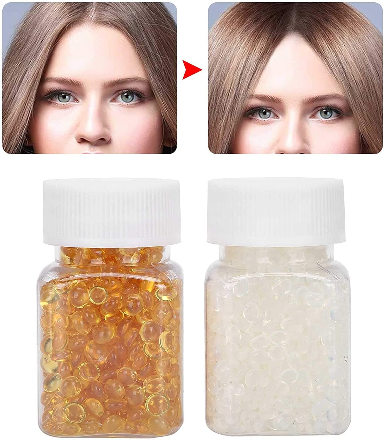 Keratin Granulat für Haarverlängerungen 2 Fläschchen - 3