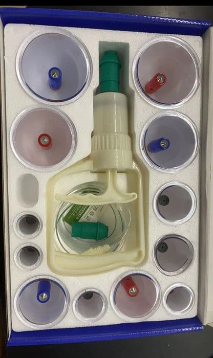 Kit 12 Copas Ventosas + Bomba Masaje Ventosaterapia Vacuoterapia - 4