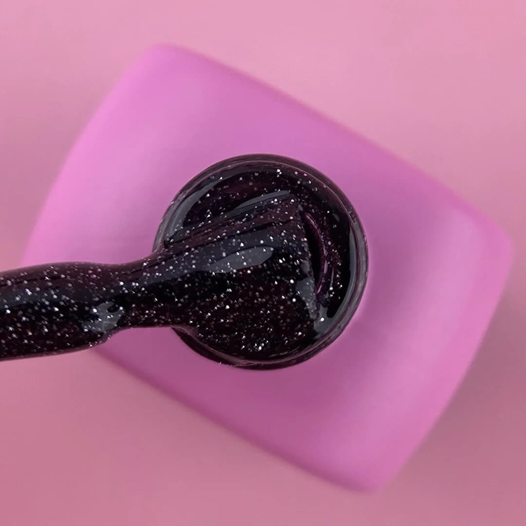 Lurex Base Nº1 – Camouflage Base Black Glitter – 13 ml LUNAmoon - 4