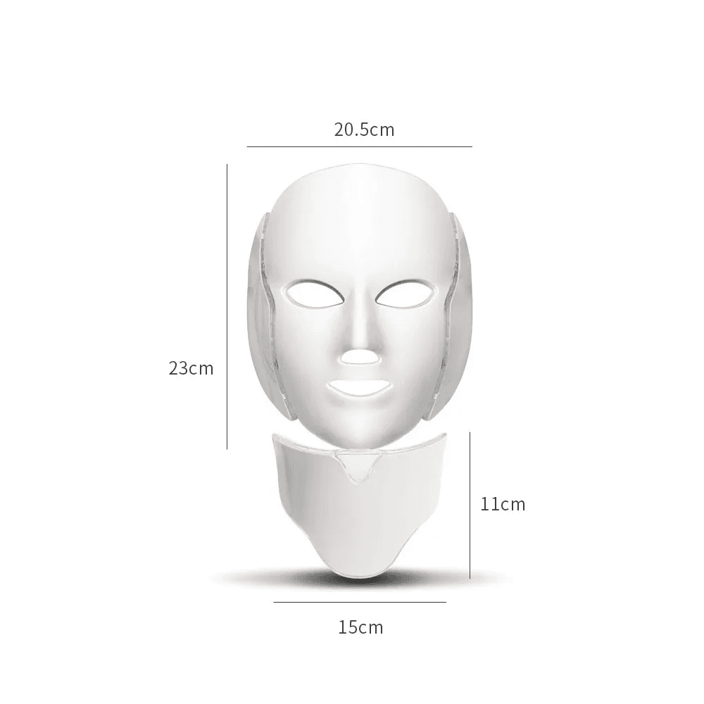 Máscara Led Facial y Cuello 7 Colores Fototerapia - 4