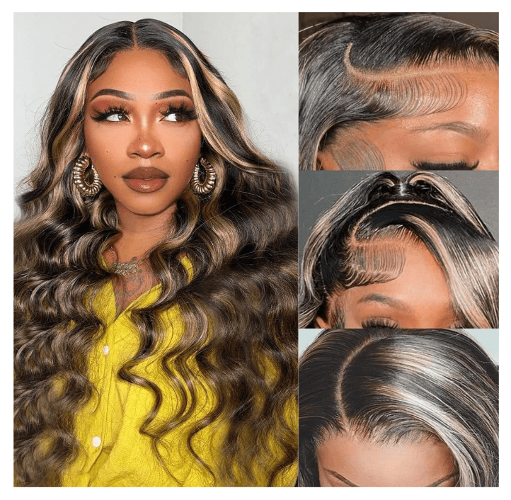 Peluca de Cabello Real Brasileño 100% Natural 40 a 65 cm Densidad 150% - 1