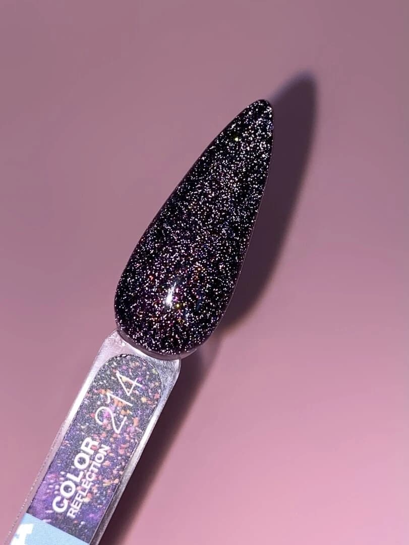 Verniz Gel Refletivo – Color Reflection Nº214 Roxo Escuro – 13 ml LUNAmoon - 3