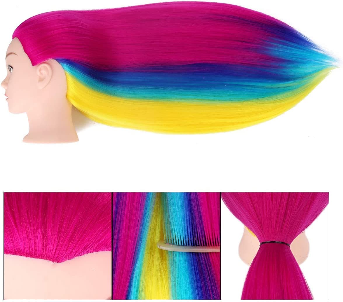 Cabeça de Manequim Colorida 80cm Sintética - 5