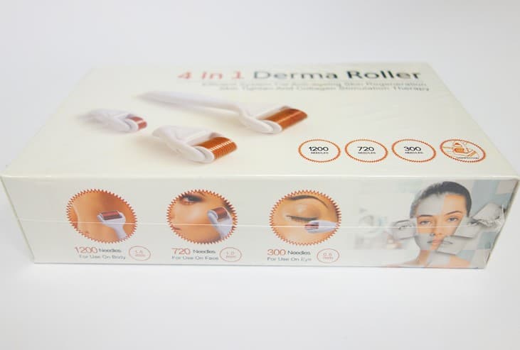 Kit Dermaroller 4 Em 1 Para Corpo E Rosto Com 1200 720 E 300 Agulhas - 3