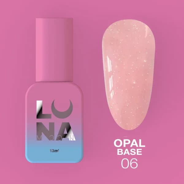 Opal Base Nº6 – Durazno Glitter – 13 ml LUNAmoon