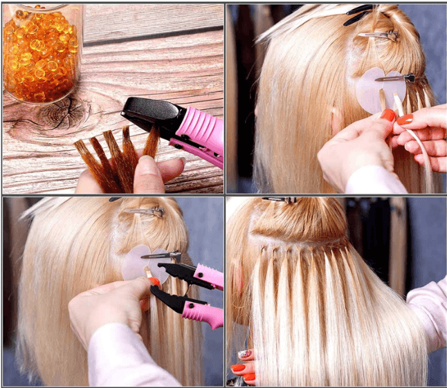 Keratin Granulat für Haarverlängerungen 2 Fläschchen - 2