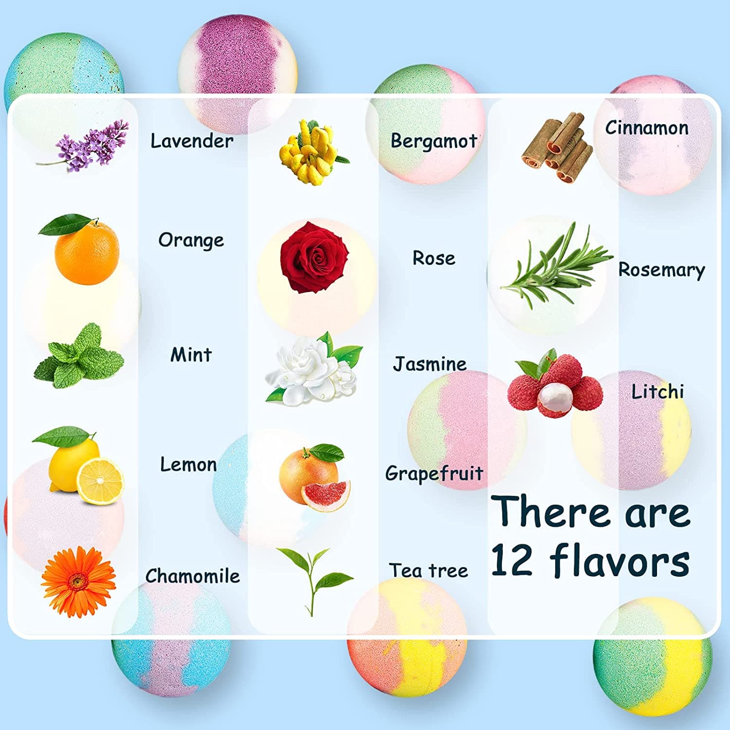 Kit Badekugeln - Sprudelnde Badebombe 14 Stück - 3