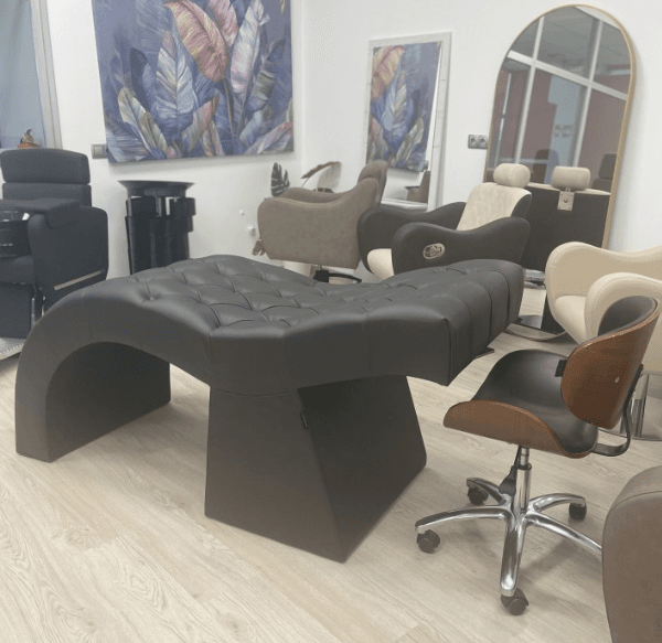 Marquesa Pestanas Ergonómica Estofada Capitoné Preto - 4