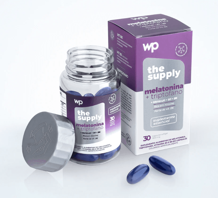 Kapseln The Supply Melatonin und Tryptophan (Schlaf) - Wepink