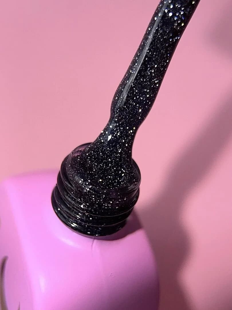 Lurex Base Nº1 – Camouflage Base Black Glitter – 13 ml LUNAmoon - 5