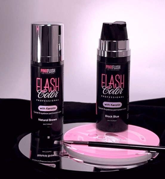 Pink Flash 2 em 1 – Coloração Queratina Black + Oxidante Pestanas e Sobrancelhas - 4