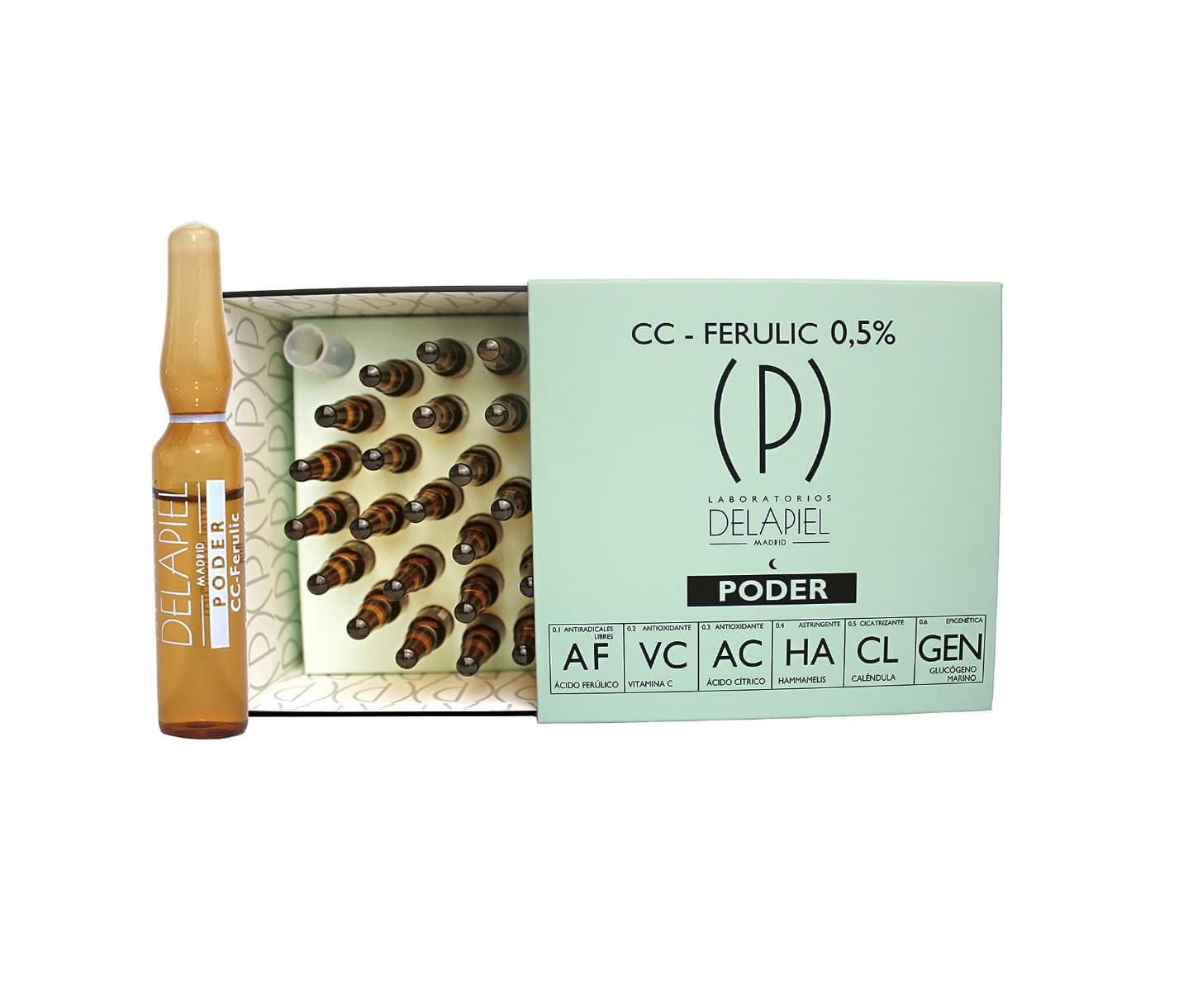 Sérum Facial Poder | Ácido Ferúlico e Vitamina C | Hidratação Profunda