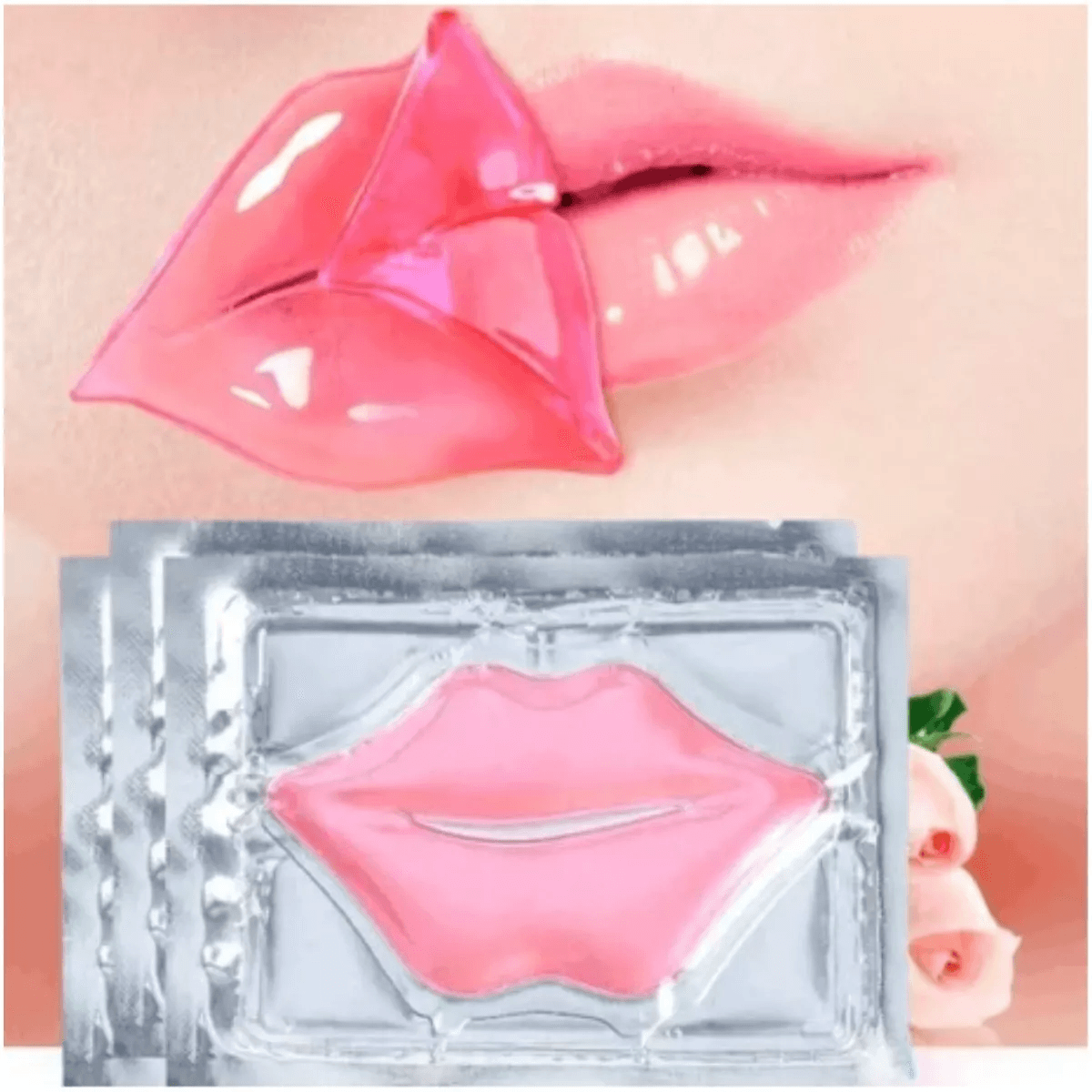 Lippenmaske Feuchtigkeitsspendende Hydrogel-Lippenmaske