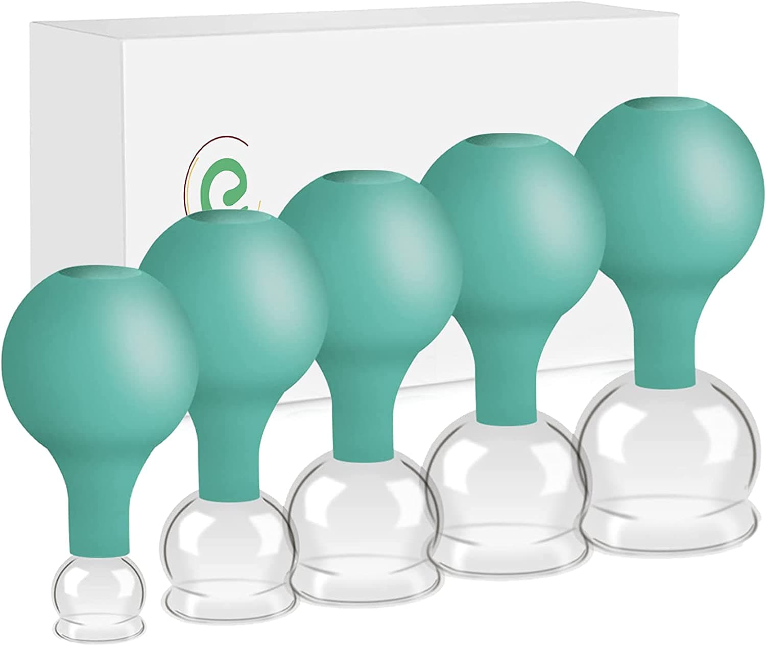 Kit Ventosas de Vidrio para Ventosaterapia 5 Unidades