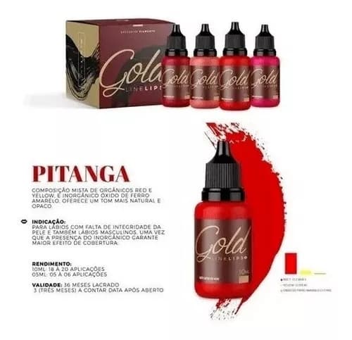 Kit 4 Pigmentos Mag Color Gold Line Lips - PRE-VENTA📍 - 4