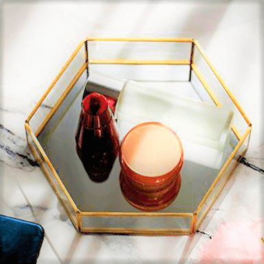 Tabuleiro Espelhado Dourado Paris - 3