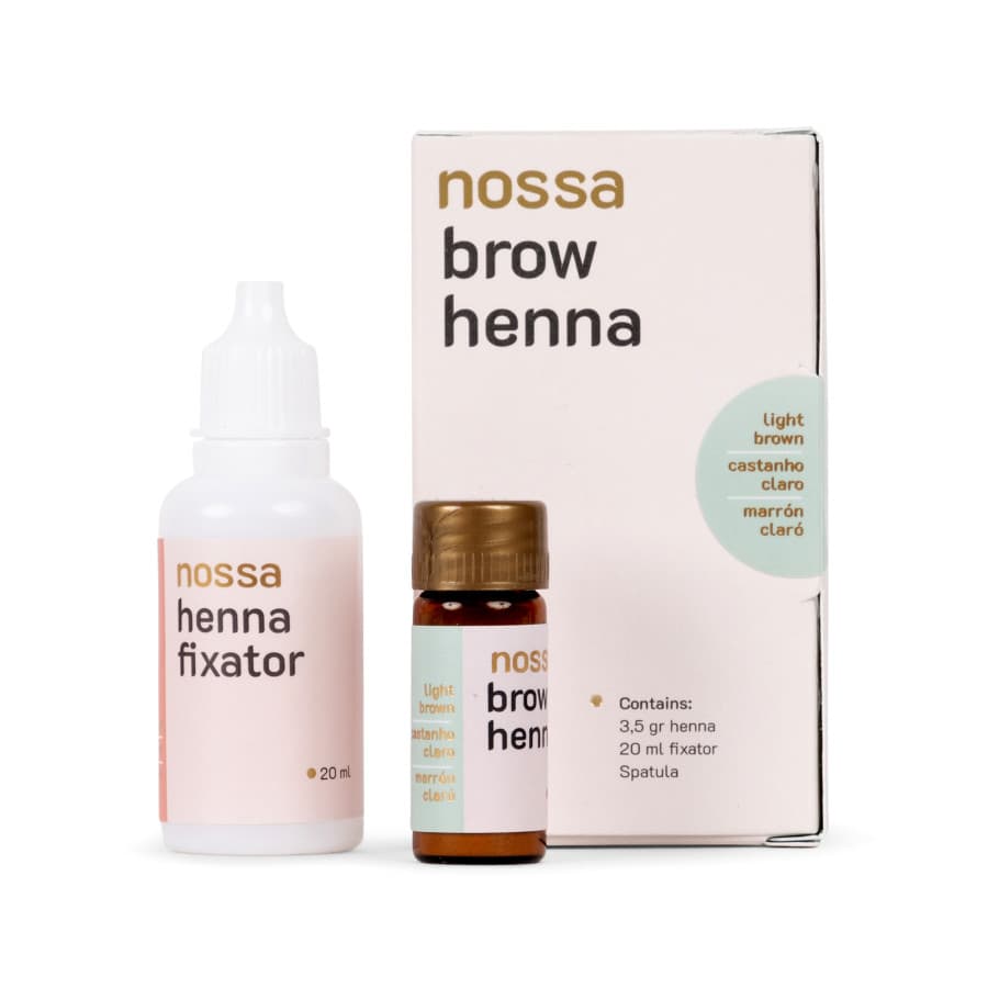Henna + Fixador NOSSA para Sobrancelhas - Castanho Claro - 1