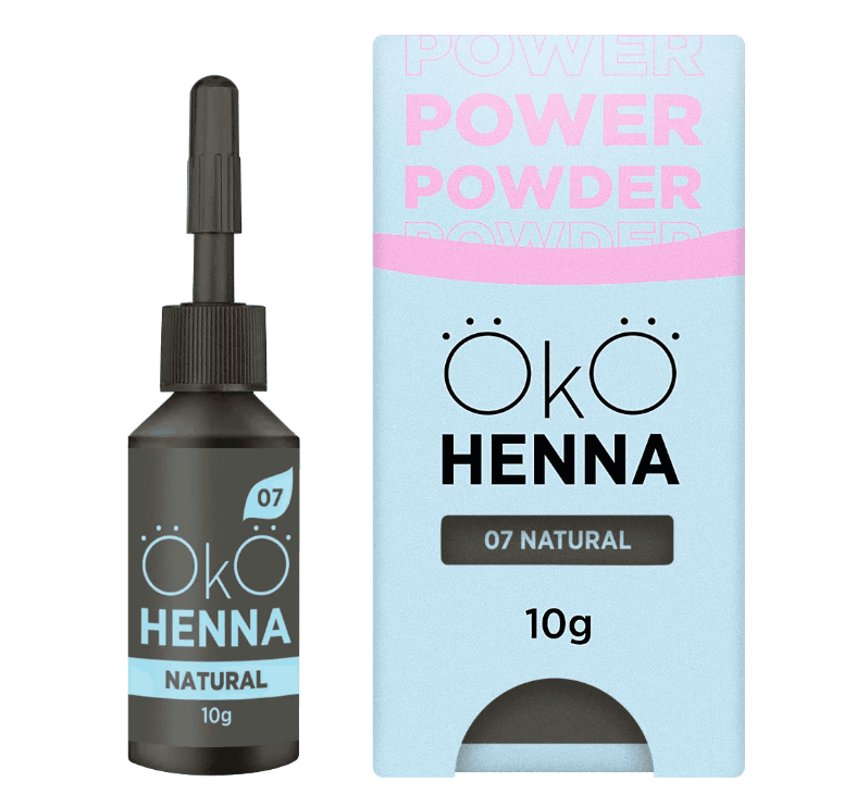 OKO Henna Power Powder Castanho Natural 10g - 1
