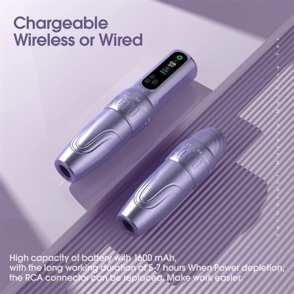 POPU Dermógrafo Diva - Curso Ajustável | Sem Fio + Mala - 6