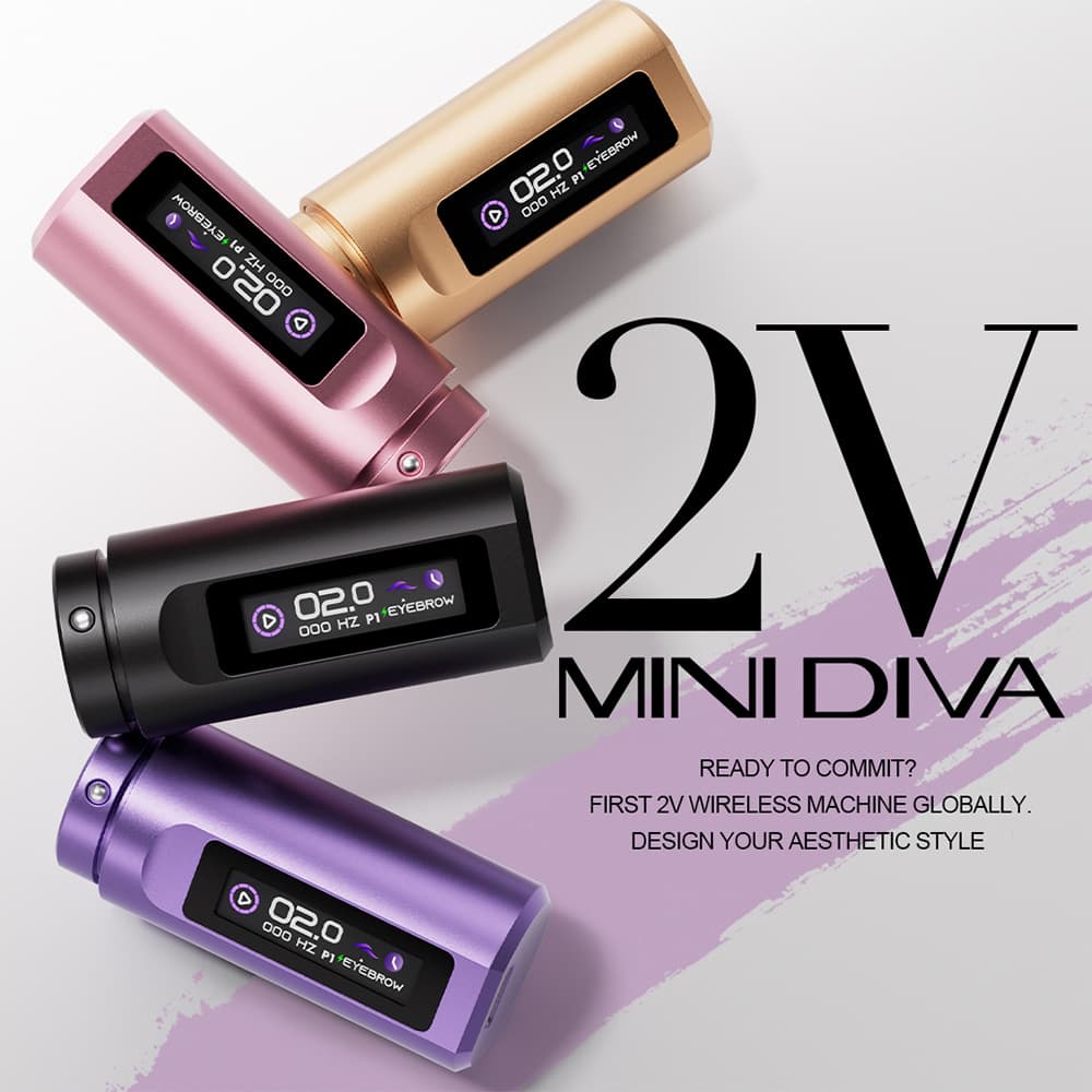 Dermógrafo Pen POPU Mini Diva 3.0 Sem fio + Mala - 9