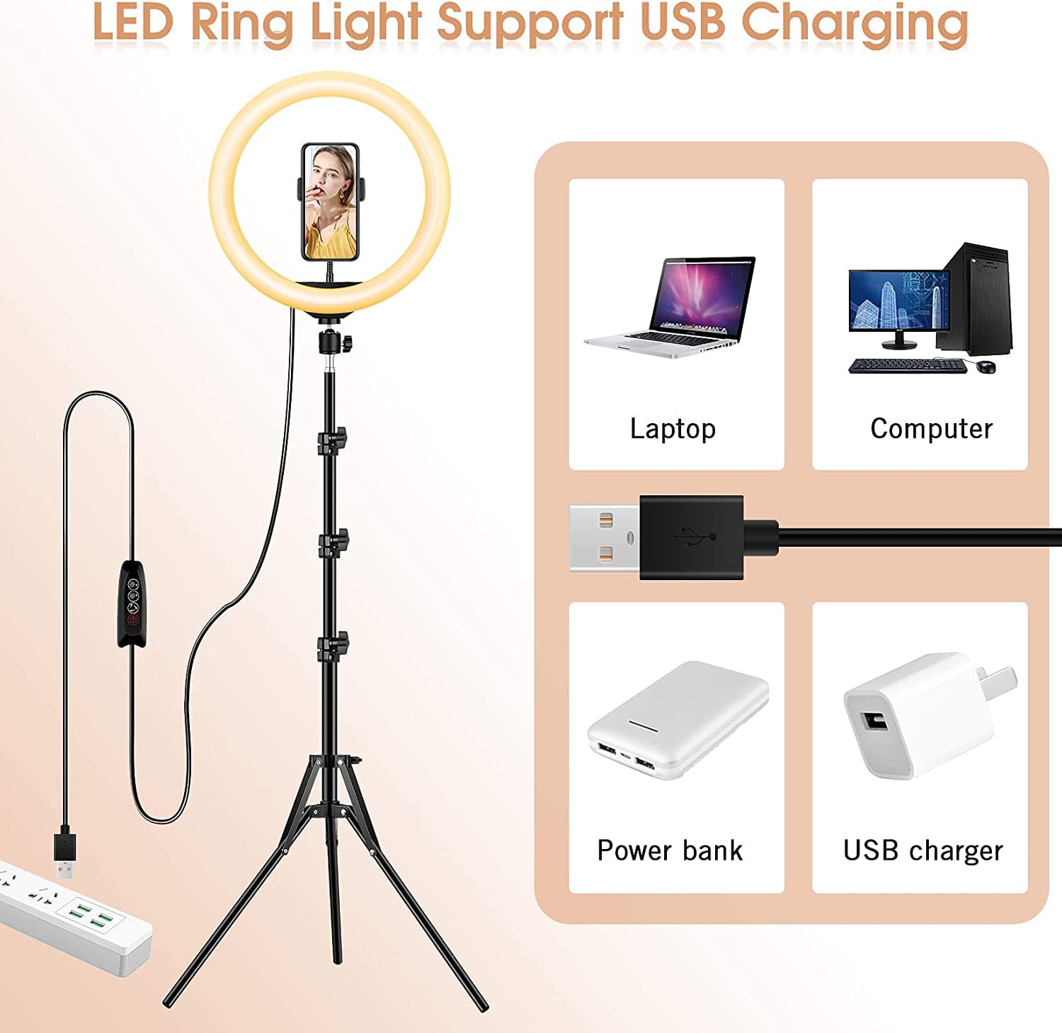 Ring Light Led 26,5cm + Comando - 3