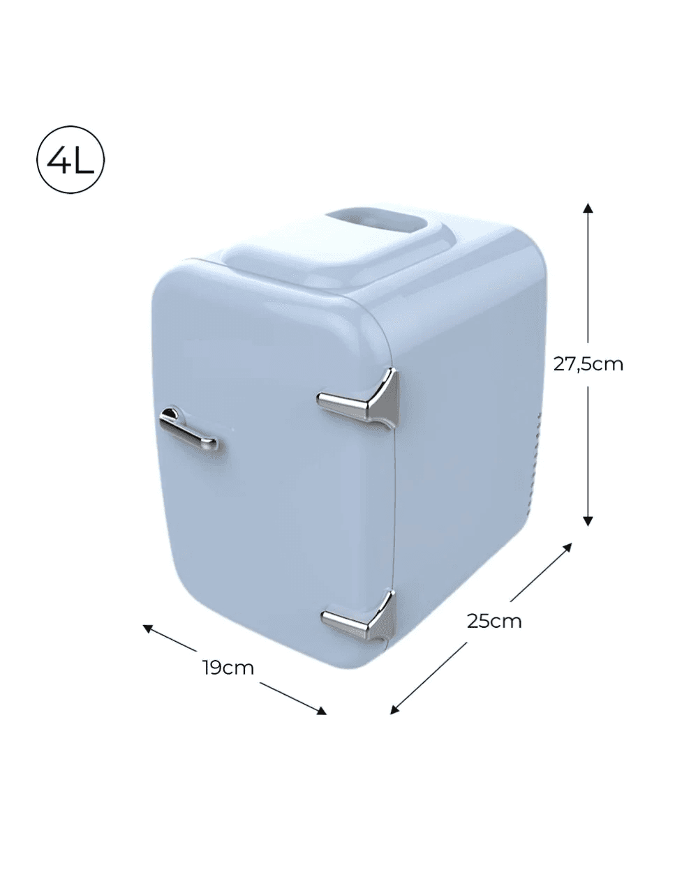 🌸 Mini Refrigerador Portátil para Cosméticos 4L - 2