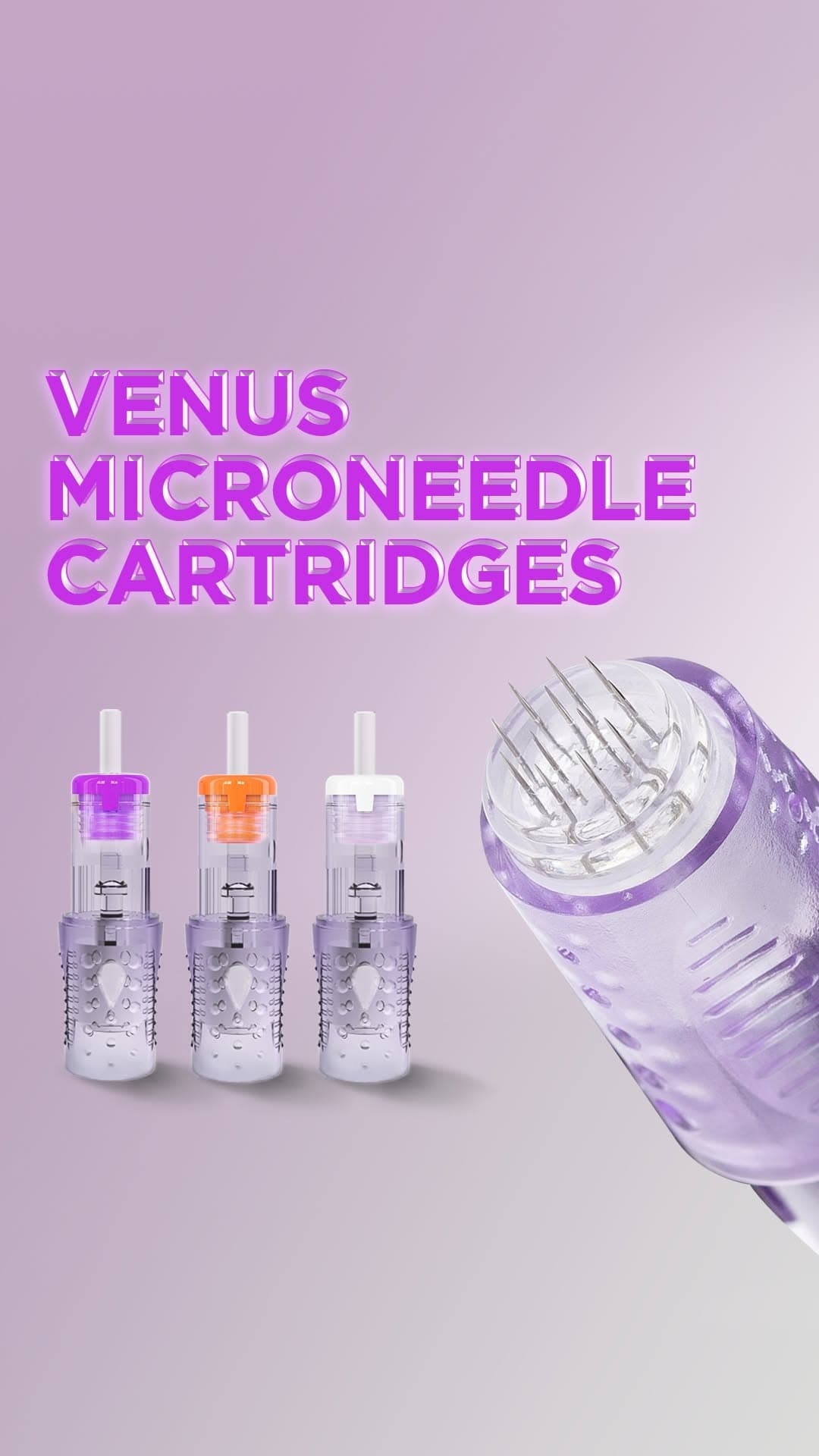 💜 POPU Universal Microneedle Cartridges – Cartuchos de Microagulhamento - 5