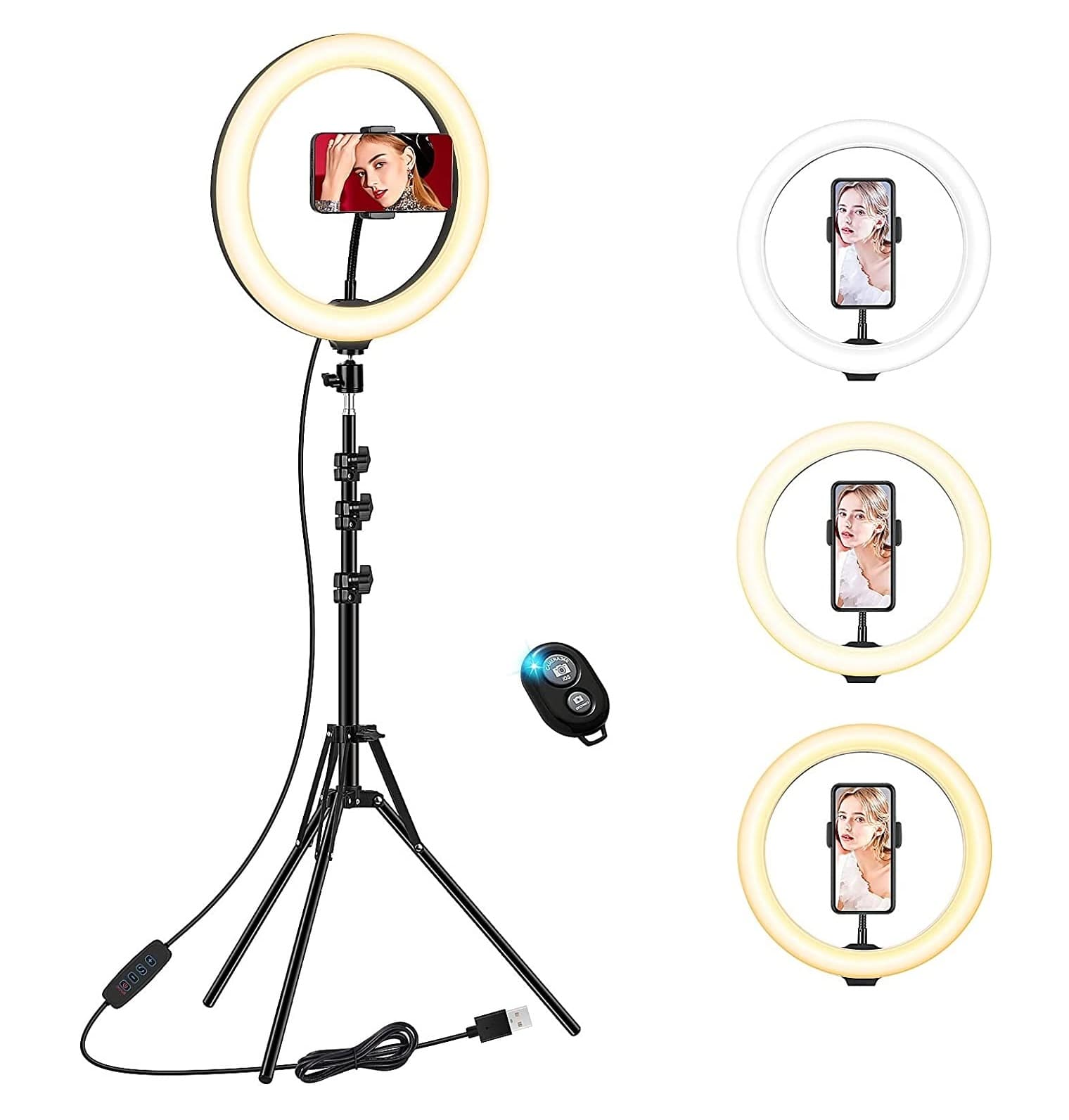 Ring Light Led 26,5cm + Comando - 1