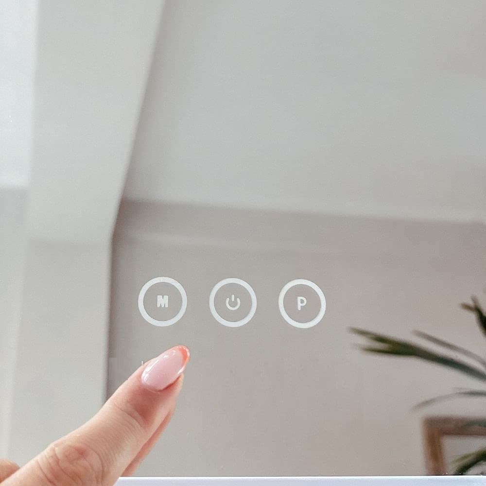 Grand Miroir avec Lumière de 3 Couleurs et 12 Ampoules - 4