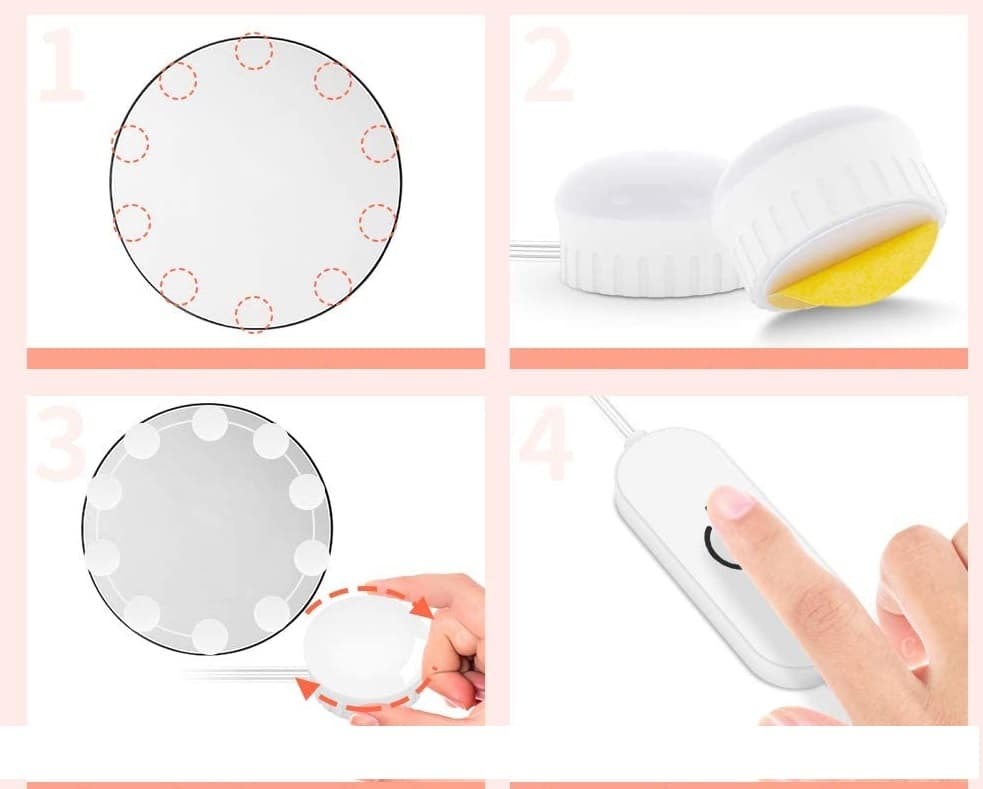 Lumières LED pour Miroir - 4