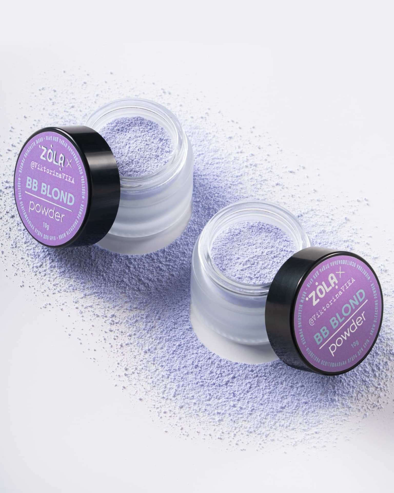 Polvo Decolorante Morado para Cejas BB Blond 10g - Zola - 4