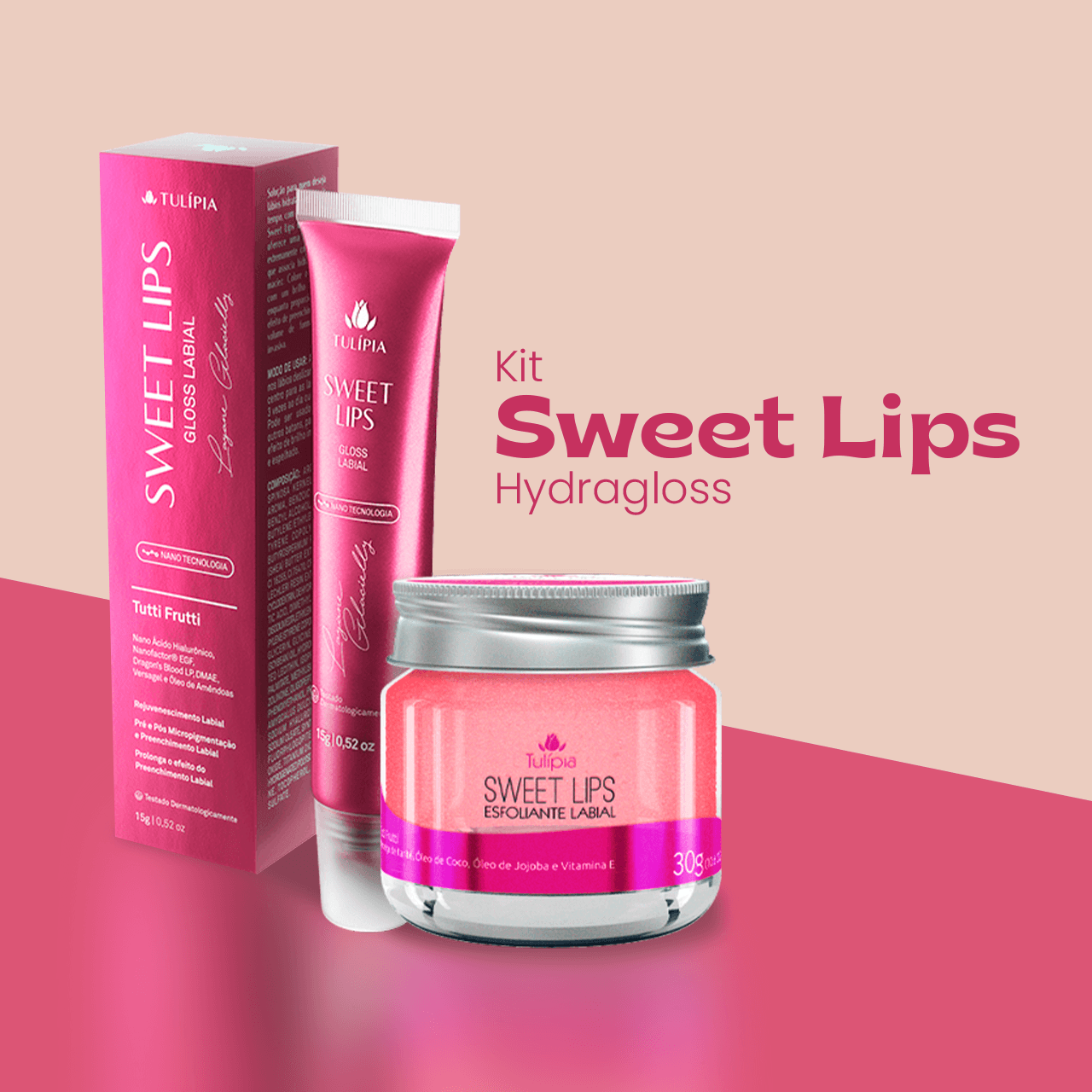 Kit Sweet Lips Tulipia Hydragloss - 1
