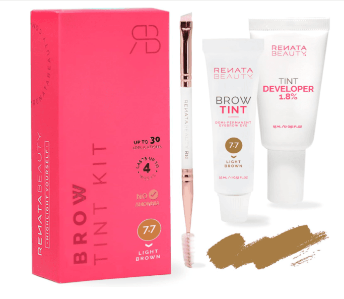 Kit de Tinte de Cejas Castaño Claro RB RENATA BEAUTY - Entrega Inmediata 🟢 - 1