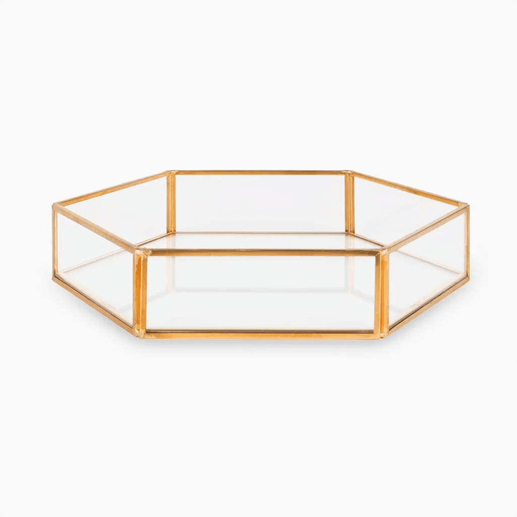 Tabuleiro Espelhado Dourado Paris - 1