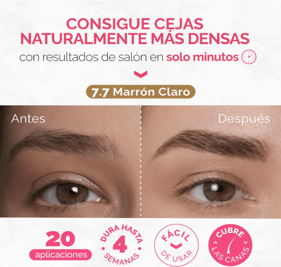 Kit de Tinte de Cejas Castaño Claro RB RENATA BEAUTY - Entrega Inmediata 🟢 - 2
