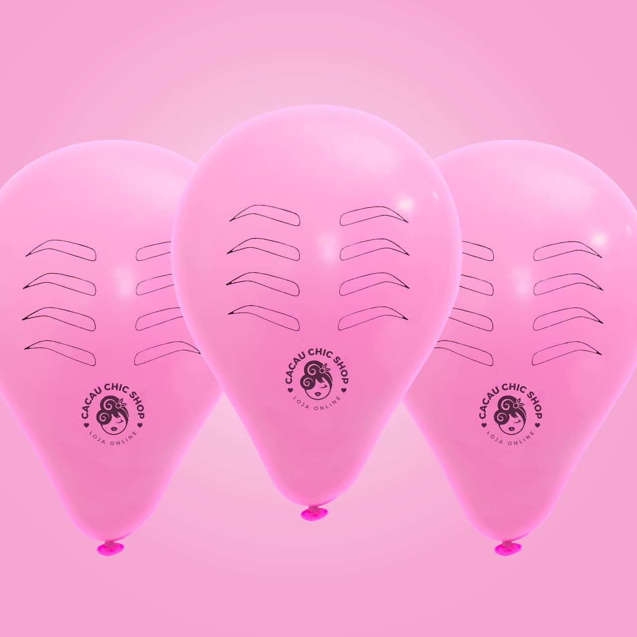 🌸 Kit 10 Balões Para Treino de Sobrancelhas - 2