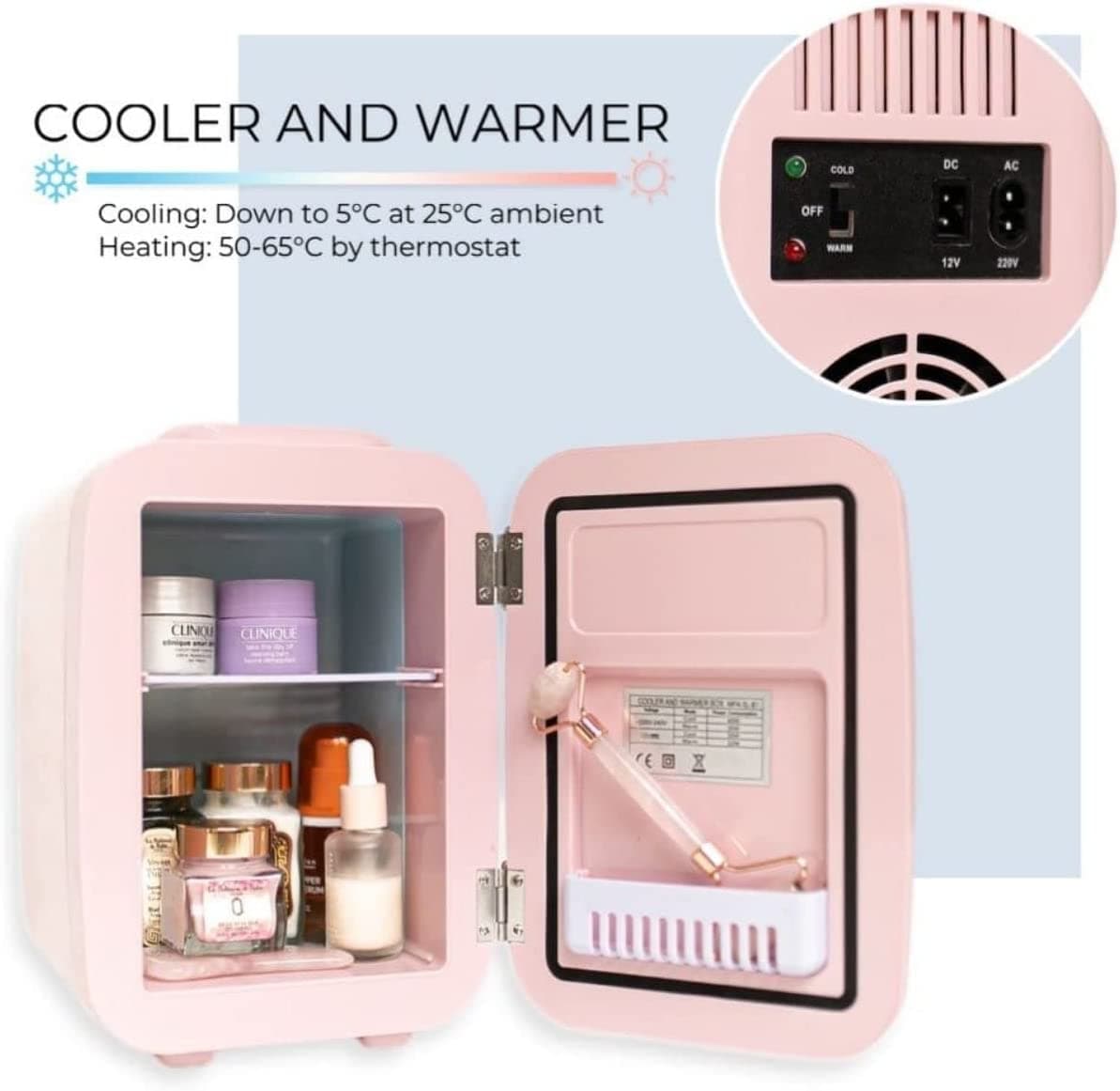 🌸 Mini Refrigerador Portátil para Cosméticos 4L - 6