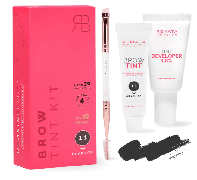 Kit de Tinte de Cejas Color Grafito RB RENATA BEAUTY - Entrega Inmediata 🟢 - 1