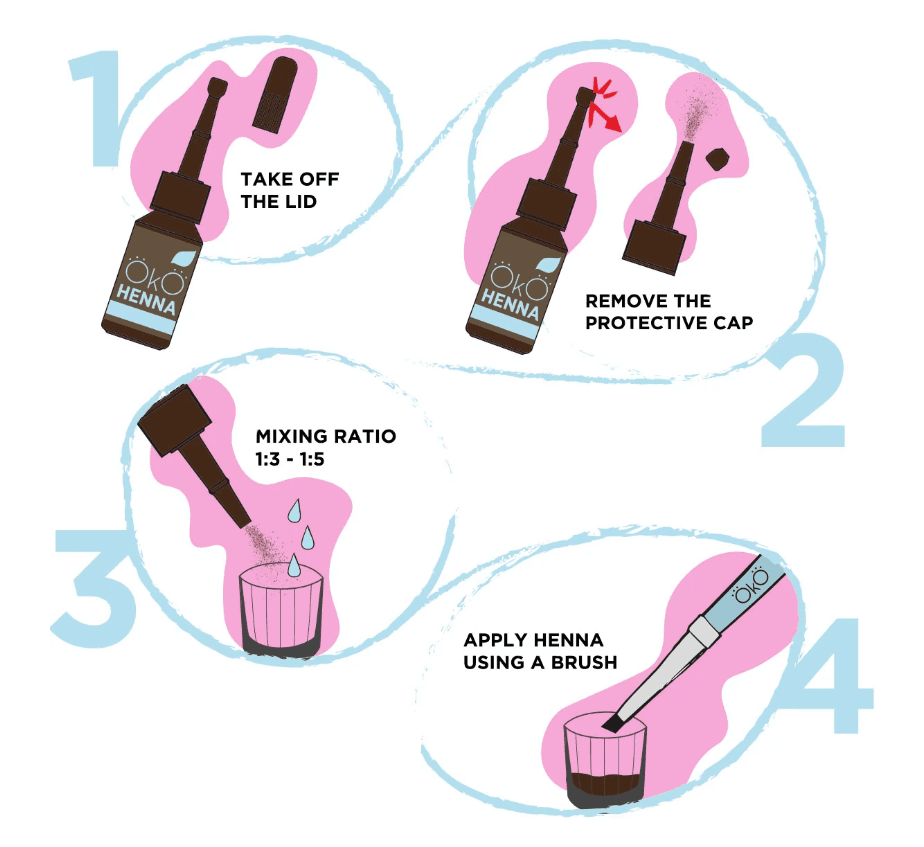 OKO Henna Power Powder Castanho Natural 10g - 4