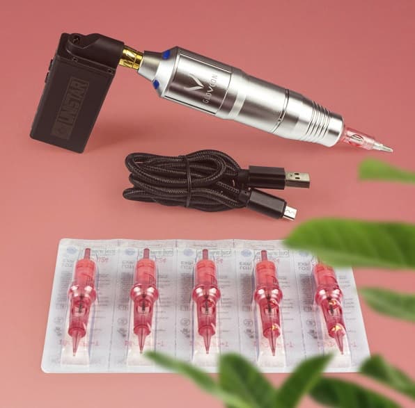 Kit Lady V2 Dermographe Sans Fil + Alimentation + Aiguilles - 1