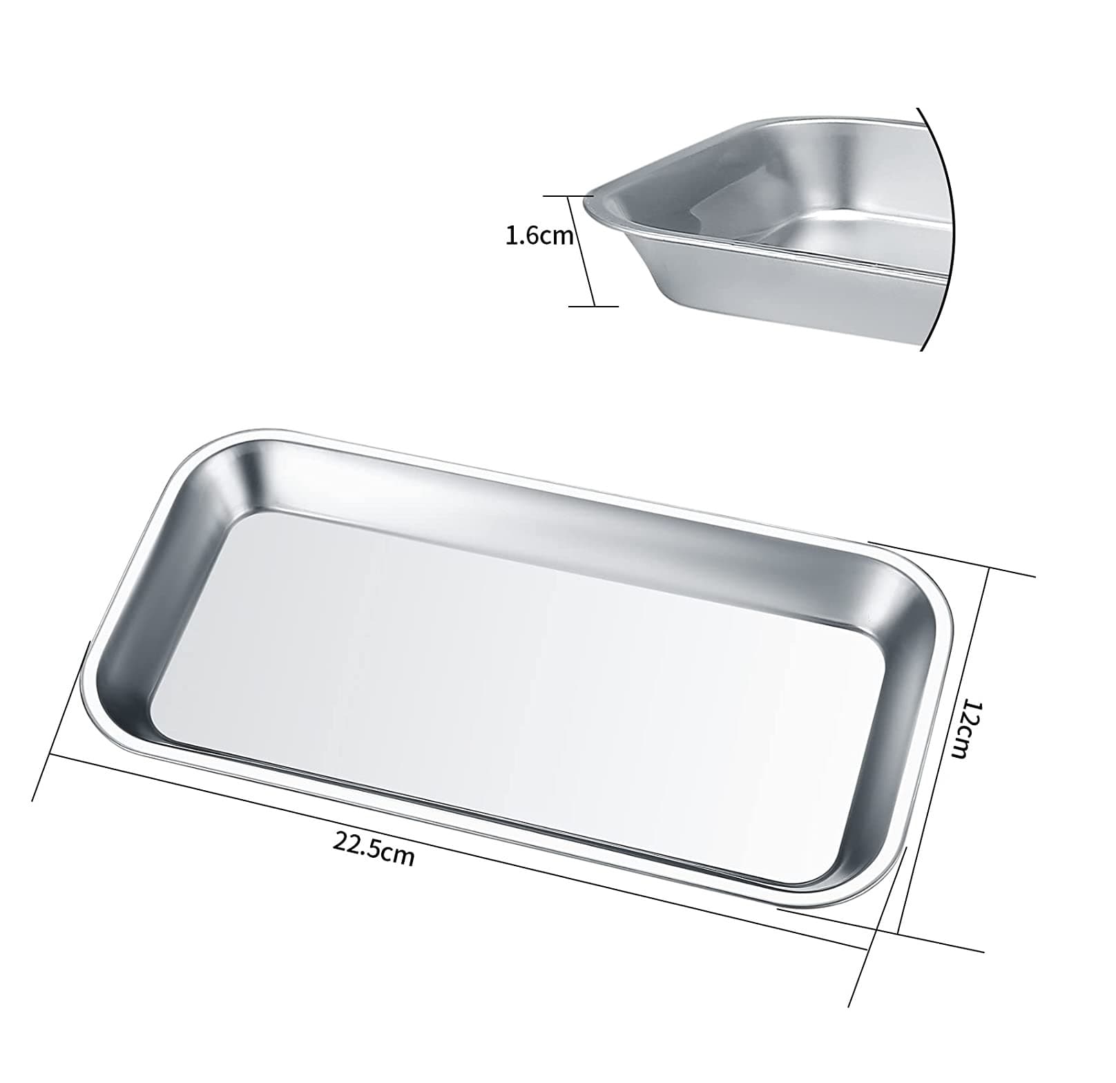 Plateau en Acier Inox pour Instruments - 1