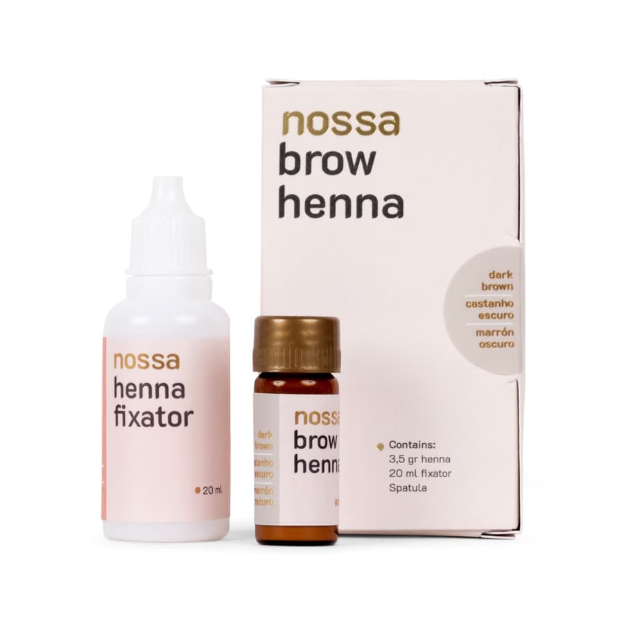 Henna + Fixador NOSSA para Sobrancelhas - Castanho Escuro - 2