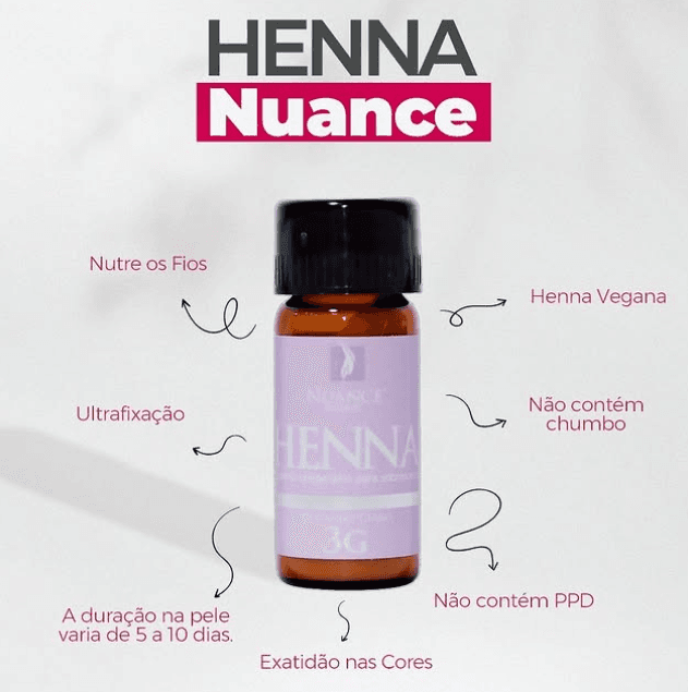 Henna para Sobrancelhas Nuance - 3g Preto - 3