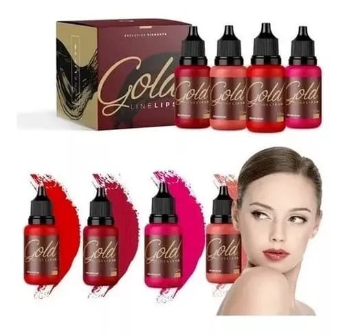 Kit 4 Pigmentos Mag Color Gold Line Lips - PRE-VENTA📍 - 1